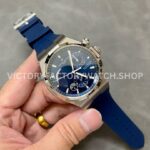 TWA Factory Vacheron Constantin Overseas Dual Time 47450-000A-9039 42mm Steel Rubber Strap Bl (7) TWA Factory Vacheron Constantin Overseas Dual Time 47450/000A-9039 42mm Steel Rubber Strap Blue Dial