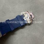 TWA Factory Vacheron Constantin Overseas Dual Time 47450-000A-9039 42mm Steel Rubber Strap Bl (9) TWA Factory Vacheron Constantin Overseas Dual Time 47450/000A-9039 42mm Steel Rubber Strap Blue Dial