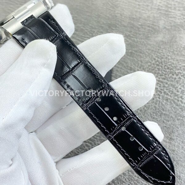 TWA Factory Vacheron Constantin Overseas Dual Time 47450 42mm Leather Strap White Dial (5) TWA Factory Vacheron Constantin Overseas Dual Time 47450 42mm Leather Strap White Dial