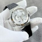 TWA Factory Vacheron Constantin Overseas Dual Time 47450 42mm Leather Strap White Dial (6) TWA Factory Vacheron Constantin Overseas Dual Time 47450 42mm Leather Strap White Dial