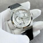 TWA Factory Vacheron Constantin Overseas Dual Time 47450 42mm Leather Strap White Dial (8) TWA Factory Vacheron Constantin Overseas Dual Time 47450 42mm Leather Strap White Dial