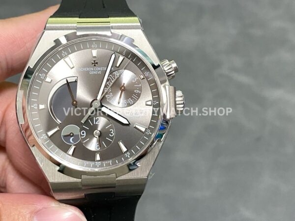 TWA Factory Vacheron Constantin Overseas Dual Time 47450 000W 9511 42mm rubber strap grey dial replica watch