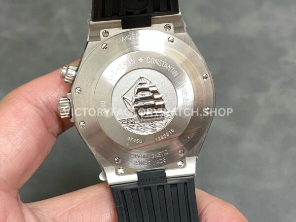 TWA Factory Vacheron Constantin Overseas Dual Time 47450/000W-9511 42mm Rubber Strap Grey Dial