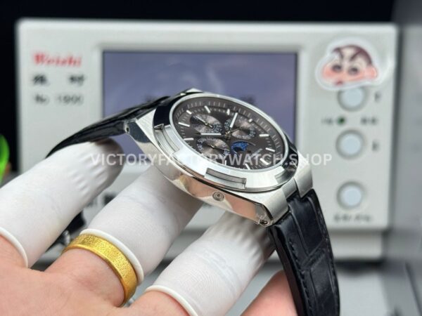 TW Factory Vacheron Constantin Overseas Perpetual Calendar 4300V/120G-B102 41.5mm Leather Strap Grey Dial