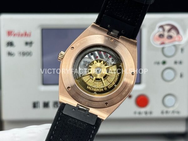 TW Factory Vacheron Constantin Overseas Perpetual Calendar 4300V/120R-B064 41.5mm Rose Gold Leather Strap Silver Dial
