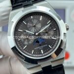 TW Factory Vacheron Constantin Overseas Perpetual Calendar 4300V/120G-B102 41.5mm Leather Strap Grey Dial