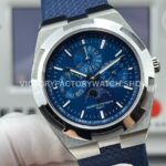 TW Factory Vacheron Constantin Overseas Perpetual Calendar 4300V/220G-B945 41.5mm White Gold Rubber Strap Blue Dial