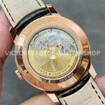 TWS Factory Vacheron Constantin Retrograde Calendar 4010U/000R-B329 42.5mm Rose Gold Leather Strap White Dial