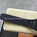 UOK Factory Richard Mille RM 055 42.7mm Carbon Fiber Black Rubber Strap Rose Gold Edge Skeletonized Dial