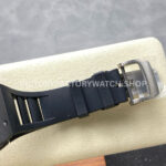 UOK Factory Richard Mille RM055 42.7mm Carbon Fiber Titanium Black Rubber Strap Black Edge (4) UOK Factory Richard Mille RM 055 42.7mm Carbon Fiber Titanium Black Rubber Strap Black Edge Skeletonized Dial