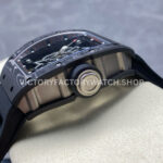 UOK Factory Richard Mille RM055 42.7mm Carbon Fiber Titanium Black Rubber Strap Black Edge (7) UOK Factory Richard Mille RM 055 42.7mm Carbon Fiber Titanium Black Rubber Strap Black Edge Skeletonized Dial