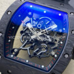 UOK Factory Richard Mille RM055 42.7mm Carbon Fiber Titanium Black Rubber Strap Black Edge Sk (1) UOK Factory Richard Mille RM 055 42.7mm Carbon Fiber Titanium Black Rubber Strap Black Edge Skeletonized Dial