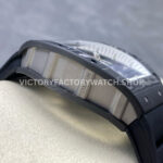 UOK Factory Richard Mille RM055 42.7mm Carbon Fiber Titanium Black Rubber Strap White Edge UOK Factory Richard Mille RM 055 42.7mm Carbon Fiber Titanium Black Rubber Strap White Edge Skeletonized Dial