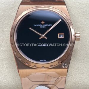 VC+ Factory Vacheron Constantin Historiques 222 37mm full rose gold black dial replica watch