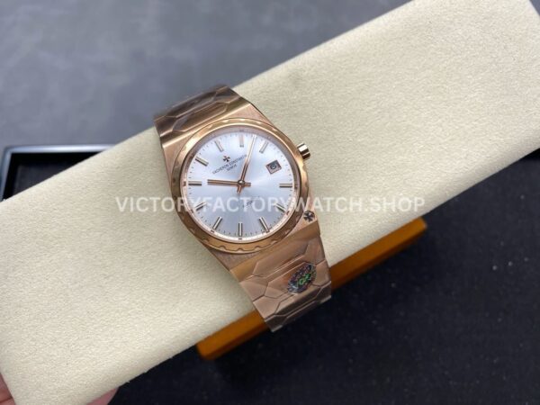 VC+ Factory Vacheron Constantin Historiques 222 Rose Gold Silver Dial (4) VC+ Factory Vacheron Constantin Historiques 222 37mm Full Rose Gold Silver Dial