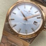 VC+ Factory Vacheron Constantin Historiques 222 Rose Gold Silver Dial (9) VC+ Factory Vacheron Constantin Historiques 222 37mm Full Rose Gold Silver Dial