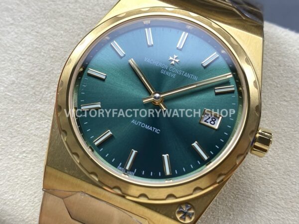 VC+ Factory Vacheron Constantin Historiques 222 Yellow Gold Green Dial (10) VC+ Factory Vacheron Constantin Historiques 222 37mm Full Yellow Gold Green Dial