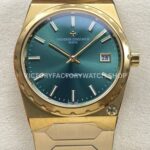 VC+ Factory Vacheron Constantin Historiques 222 Yellow Gold Green Dial (2) VC+ Factory Vacheron Constantin Historiques 222 37mm full yellow gold green dial replica watch