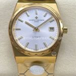 VC+ Factory Vacheron Constantin Historiques 222 Yellow Gold Silver Dial (2) VC+ Factory Vacheron Constantin Historiques 222 37mm full yellow gold silver dial replica watch