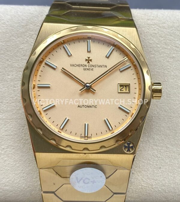 VC+ Factory Vacheron Constantin JUMBO 222 44018 Yellow Gold Gold Dial (2) VC+ Factory Vacheron Constantin Jumbo 222 44018 37mm full yellow gold gold dial replica watch