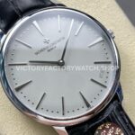 VC+ Factory Vacheron Constantin Patrimony 81180000P-9220 Limited Edition 40mm Platinum Black L (4) VC+ Factory Vacheron Constantin Patrimony 81180/000P-9220 Limited Edition 40mm Platinum Black Leather Strap Platinum Silver Dial