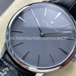 VC+ Factory Vacheron Constantin Patrimony 81180000P-9539 40mm Platinum Black Leather Strap Grey Dial (7) VC+ Factory Vacheron Constantin Patrimony 81180/000P-9539 40mm Platinum Black Leather Strap Grey Dial