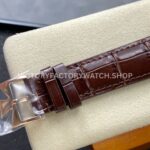 VC + Factory Vacheron Constantin Patrimony 81180000R-9159 Rose Gold Silver Dial (4) VC+ Factory Vacheron Constantin Patrimony 81180/000R-9159 40mm Rose Gold Brown Leather Strap Silver Dial