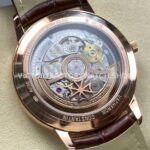 VC + Factory Vacheron Constantin Patrimony 81180000R-9159 Rose Gold Silver Dial (5) VC+ Factory Vacheron Constantin Patrimony 81180/000R-9159 40mm Rose Gold Brown Leather Strap Silver Dial