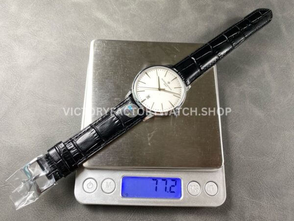 VC+ Factory Vacheron Constantin Patrimony 85180000G-9230 40mm Leather Strap White Gold White Dial (7) VC+ Factory Vacheron Constantin Patrimony 85180/000G-9230 40mm White Gold Leather Strap White Dial
