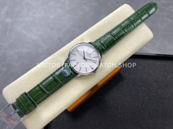 VC+ Factory Vacheron Constantin Patrimony 85180/000G-H035 40mm Leather Strap White Gold Silver Dial