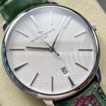 VC+ Factory Vacheron Constantin Patrimony 85180/000G-H035 40mm Leather Strap White Gold Silver Dial