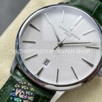 VC+ Factory Vacheron Constantin Patrimony 85180/000G-H035 40mm Leather Strap White Gold Silver Dial