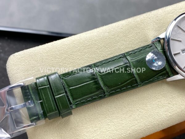 VC+ Factory Vacheron Constantin Patrimony 85180/000G-H035 40mm Leather Strap White Gold Silver Dial