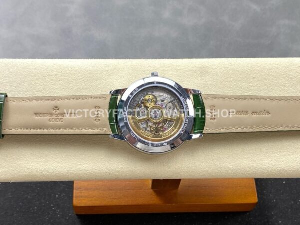 VC+ Factory Vacheron Constantin Patrimony 85180/000G-H035 40mm Leather Strap White Gold Silver Dial