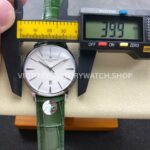 VC+ Factory Vacheron Constantin Patrimony 85180/000G-H035 40mm Leather Strap White Gold Silver Dial