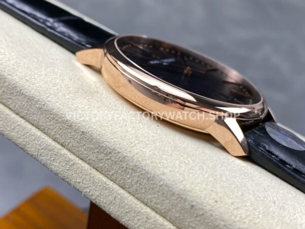 VC+ Factory Vacheron Constantin Patrimony 85180000R-9232 40mm Rose Gold Leather Strap Black Dial (1) VC+ Factory Vacheron Constantin Patrimony 85180/000R-9232 40mm Rose Gold Leather Strap Black Dial