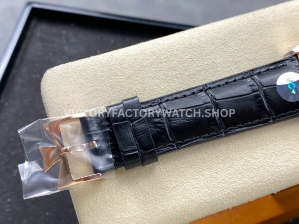 VC+ Factory Vacheron Constantin Patrimony 85180000R-9232 40mm Rose Gold Leather Strap Black Dial (9) VC+ Factory Vacheron Constantin Patrimony 85180/000R-9232 40mm Rose Gold Leather Strap Black Dial