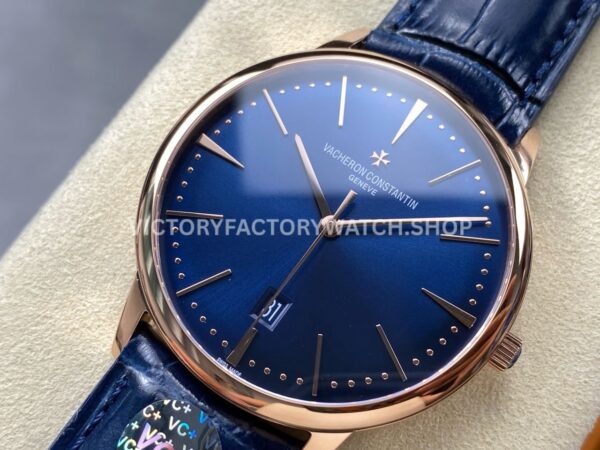 VC+ Factory Vacheron Constantin Patrimony 85180000R-B515 40mm Rose Gold Leather Strap Black Dial (11) VC+ Factory Vacheron Constantin Patrimony 85180/000R-B515 40mm Rose Gold Leather Strap Black Dial