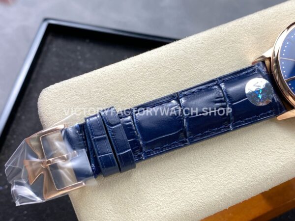 VC+ Factory Vacheron Constantin Patrimony 85180000R-B515 40mm Rose Gold Leather Strap Black Dial (2) VC+ Factory Vacheron Constantin Patrimony 85180/000R-B515 40mm Rose Gold Leather Strap Black Dial