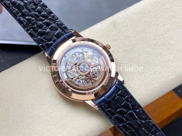 VC+ Factory Vacheron Constantin Patrimony 85180000R-B515 40mm Rose Gold Leather Strap Black Dial (3) VC+ Factory Vacheron Constantin Patrimony 85180/000R-B515 40mm Rose Gold Leather Strap Black Dial