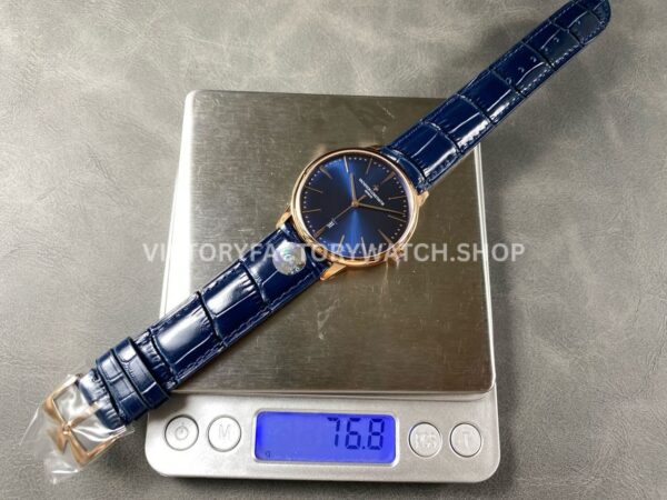 VC+ Factory Vacheron Constantin Patrimony 85180000R-B515 40mm Rose Gold Leather Strap Black Dial (7) VC+ Factory Vacheron Constantin Patrimony 85180/000R-B515 40mm Rose Gold Leather Strap Black Dial