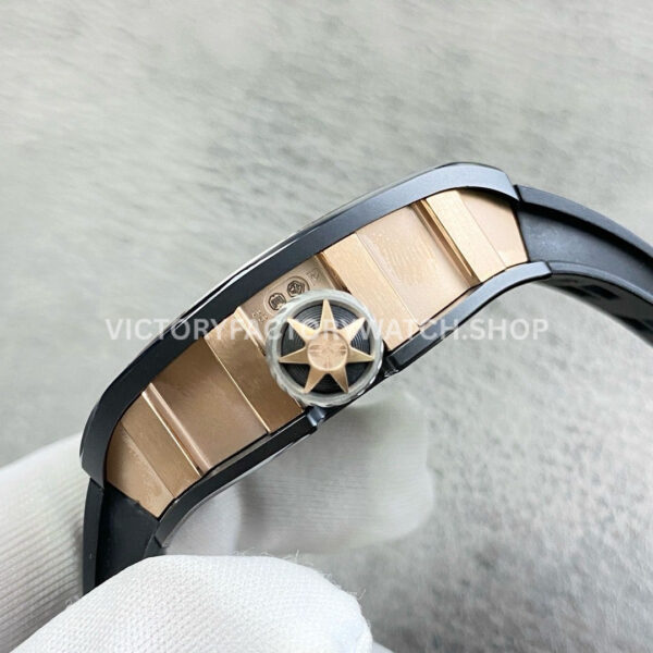 YS Factory Richard Mille Darth Vader Watch RM 47 43mm Black Ceramic Rubber Strap Skeletonized Dial (3) YS Factory Richard Mille Darth Vader Watch RM 47 43mm Black Ceramic Rubber Strap Skeletonized Dial