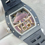 YS Factory Richard Mille Darth Vader Watch RM 47 43mm Black Ceramic Rubber Strap Skeletonized Dial (7) YS Factory Richard Mille Darth Vader Watch RM 47 43mm Black Ceramic Rubber Strap Skeletonized Dial