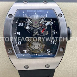 YS Factory Richard Mille RM 001 43mm titanium rubber strap skeletonized dial