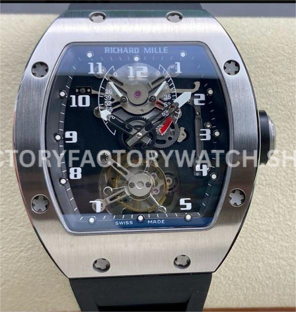 YS Factory Richard Mille RM 001 43mm titanium rubber strap skeletonized dial