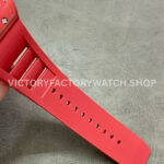 YS Factory Richard Mille RM 52-01 43mm Red Carbon Fiber Red Rubber Strap Skeletonized Skull Dial