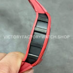 YS Factory Richard Mille RM 52-01 43mm Red Carbon Fiber Red Rubber Strap Skeletonized Skull Dial