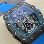 YS Factory Richard Mille RM 53-01 43mm Carbon Fiber Canvas Rubber Strap Skeletonized Black Dial (9) YS Factory Richard Mille RM 53-01 43mm Carbon Fiber Canvas Rubber Strap Skeletonized Black Dial
