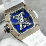 YS Factory Richard Mille RM 52-05 43mm Carbon Fiber White Rubber Strap Skeletonized Dial