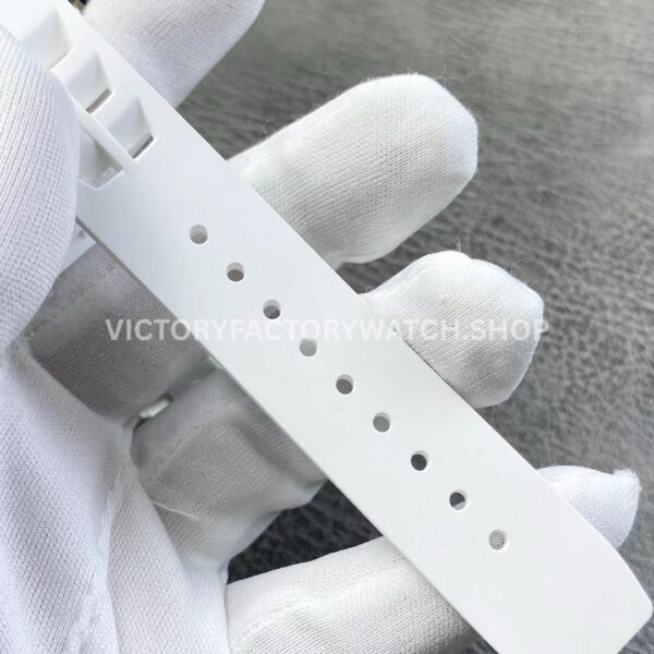YS Factory Richard Mille RM 52-05 43mm Carbon Fiber White Rubber Strap Skeletonized Dial